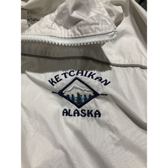G Jacket Women’s Size Small White Long Sleeve Full Zip Hooded Ketchikan AK - Picture 2 of 12